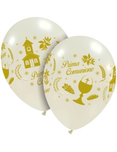 12"PALLONI SIMBOLI.COMUNIONE PERLA CF100
