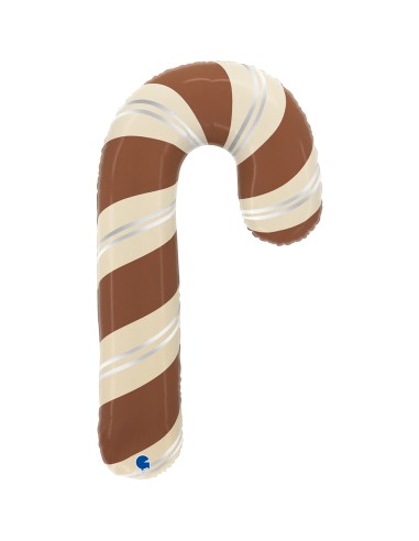 35"SATIN CHOCOLATE CANDY CANE