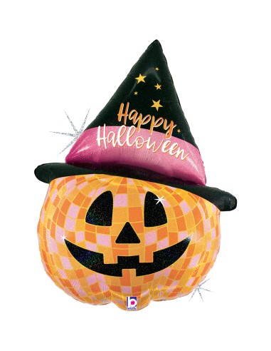 33"DISCO HALLOWEEN JACK O LANTERN