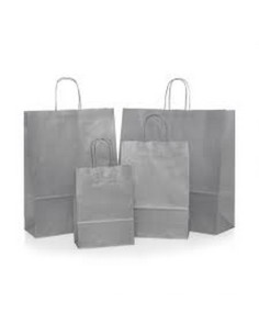 SHOPPER JOLLY ARGENTO FTO 22X10X32 CMKRAFT BIANCO...