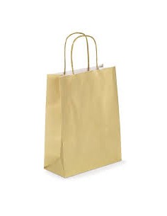 SHOPPER JOLLY ORO FTO 18X8X24 CMKRAFT BIANCO COLORATO PZ 25