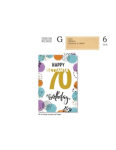BIGLIETTI NUMERO 70 PZ 6