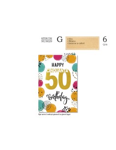 BIGLIETTI NUMERO 50 PZ 6