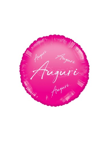 18"AUGURI FUCSIA