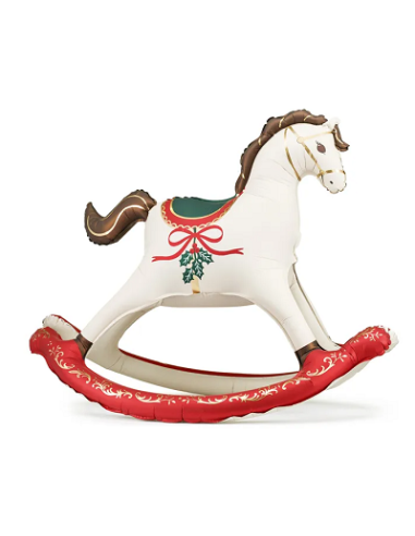 CHRISTMAS ROCKING HORSE 118X104
