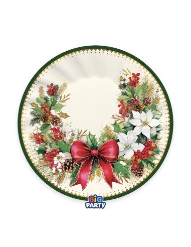 6 PIATTI CM 25 VINTAGE CHRISTMAS