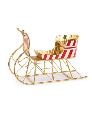 SLITTA ORO CON RIGHE ROSSO-BIANCO 82X31