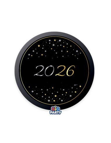 6 PIATTI CM 18 HAPPY NEW YEAR STARS 2026