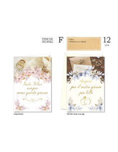 BIGLIETTI NOZZE PZ 6