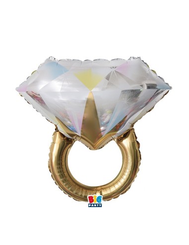 FOIL FORMA DIAMANTE RING GOLD 61X67