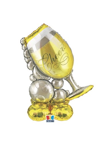 FOIL STAND UP 3D 102X127 CHEERS GOLD