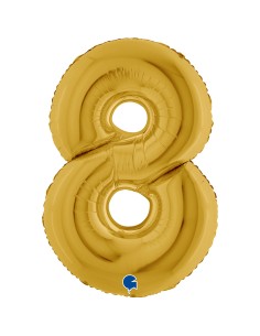 NUMERO 8 GOLD 5 CM 102