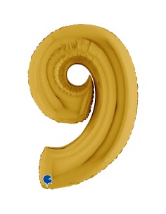NUMERO 9 GOLD 5 CM 102