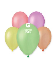 7"PALLONCINI LATTICE FLUO ASSORT.CF.100