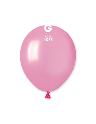 5"PALLONI LATTICE METALLIZZ.ROSA CF.100