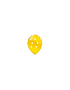 PALLONI STAMP.GLOBO PASTE.5"POIS GIALLO