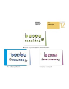 BIGLIETTI HAPPY BIRTH.PZ 6