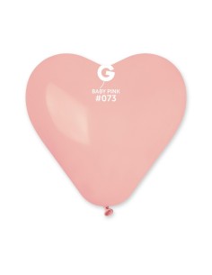 12"PALLONI LATT.CUORE PAS.BABY PINK CF50
