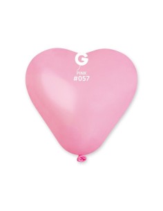 6"PALLONI LATTICE CUORE PAST.PINK CF.100