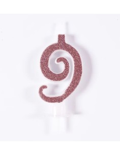 CANDELA GLITTER CM 7 ROSA GOLD N 9