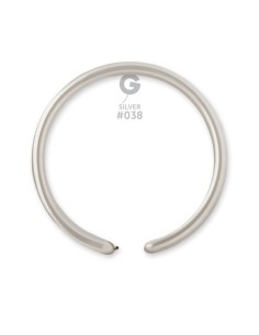 1"PALLONI LATTICE METALIZ.ARGENTO CF.100