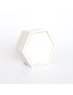 ASTUCCIO ESAGONALE BIANC CDIVISORE CF20CM.8X8X4