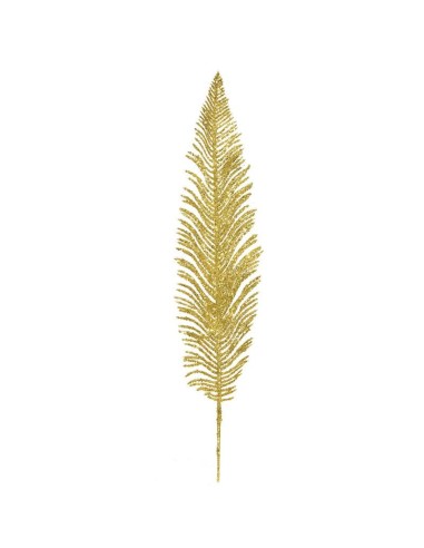 FOGLIA ARECA GLITTER CM.7XH44 GOLD