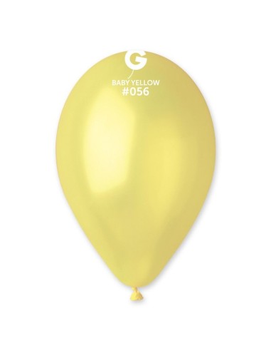10"PALLONI LATT.METAL.BABY YELLOW CF.100