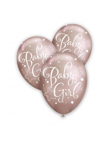 PALLO.12" ROSA GOLD 103 STAMPA BIANCA GLBABY GIRL PZ 100