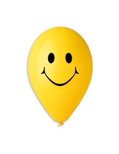 12" STAMPA SMILE CF 100 PZGIALLO STAMPA NERO
