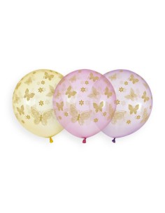 19" GOLDEN BUTTERFLY  CF 25CRYSTAL