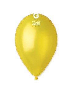 11"PALLONI LATTICE METALLIZ.GIALLO CF.50