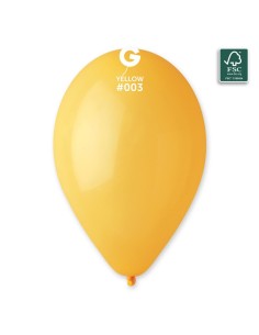 13"PALLONI LATTICE PASTELLO GIALLO CF.50