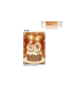 BIGLIETTI HAPPY BIRT 60 ANNNI PZ 6