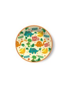 DINO PARTY SMALL PLATES 18 CM CF.8