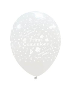 12"PALLONI STAMPA COMUNIONE BIANCA PAST.CF.100