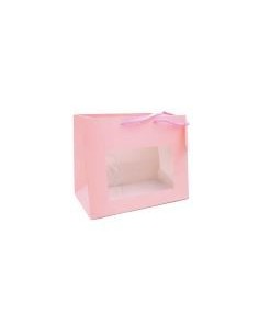 SHOPPER PLAST 16X8X14 ROSA CF 10 WINDOW