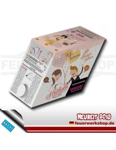 BATTERIA STELLE FILANTI BIANCO SPOSI 12M