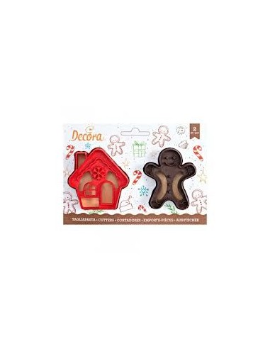 SET 2 TAGLIAPASTA GINGERBREAD MAN & HOU