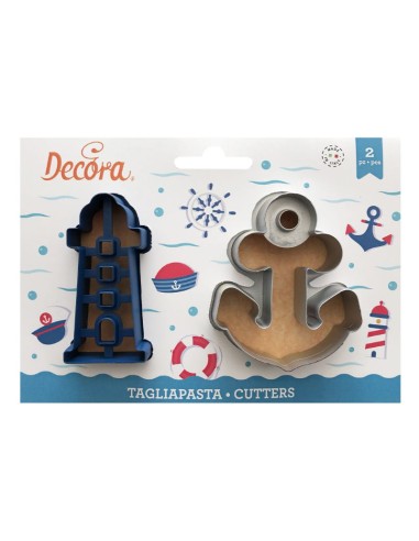 SET 2 TAGLIAPASTA MARE IN PLASTICA