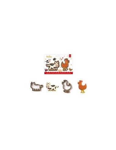 SET 2 TAGLIAPASTA MUCCA E GALLINA