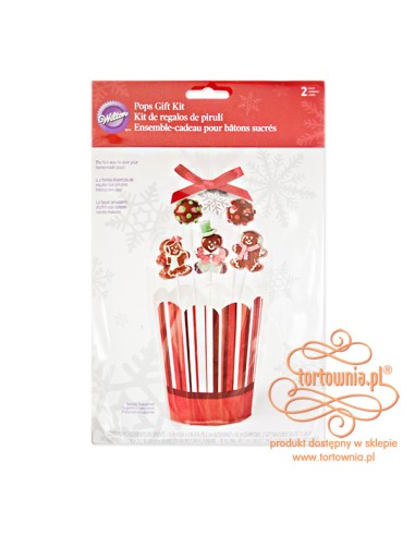 KIT 2 PORTA POPS IN CARTA NATALE