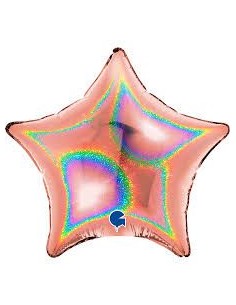STAR 04 INC GLITTER HOLO.ROSE GOLD CF.10