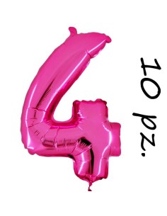 NUMERO 4 FUCSIA CM 18 CF 10