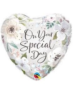 18"SPECIAL DAY WHITE FLORAL