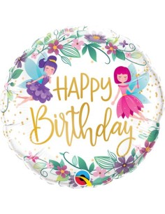 18"BIRTHDAY WILD FLOWERS FAIRIES