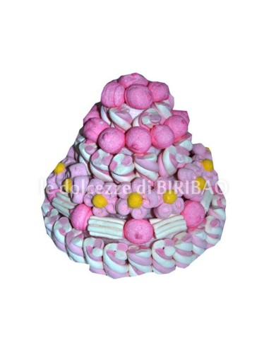 TORTA PICCOLA ROSA GR 580