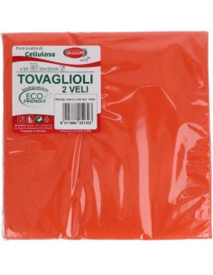 TOVAGLIOLO 2 VELI CM.33X33 ARANCIO CF.50