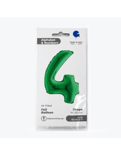 NUMERO 4 VERDE CM 35
