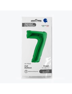 NUMERO 7 VERDE CM 35